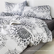 White boho comforter sets cotton duvet cover king size 3 pc bedroom set